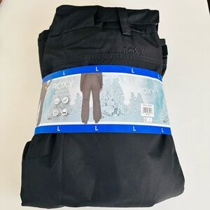 Roxy Snow Ski Snowboard Pants NWT Size Large Black Dryflight Technology